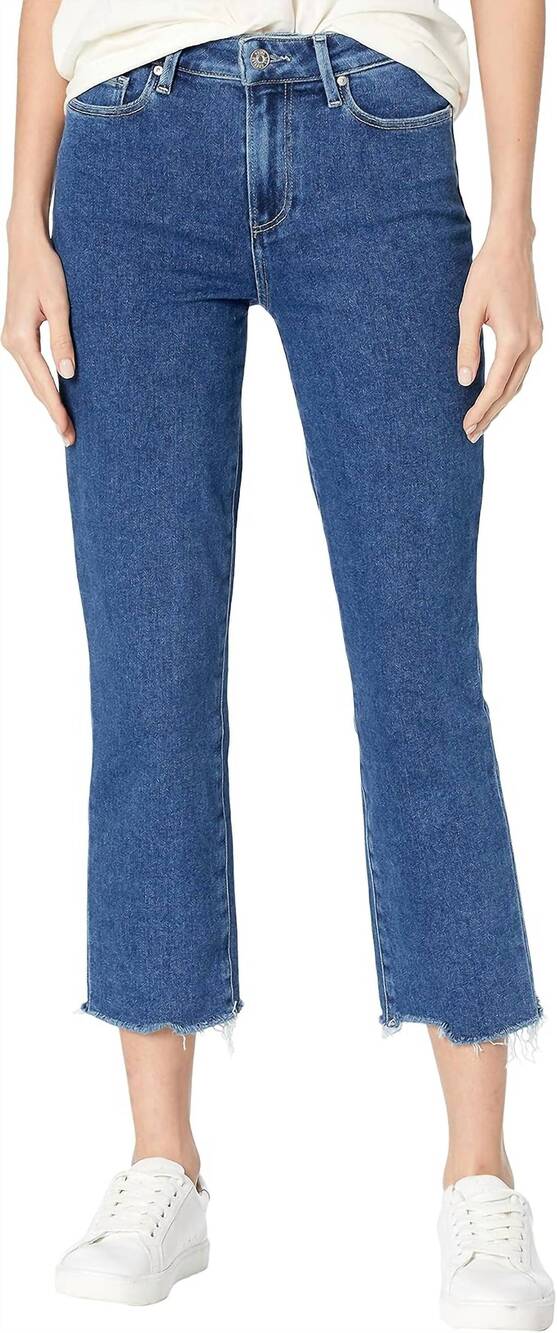NEW PAIGE cindy straight leg jeans in imperial